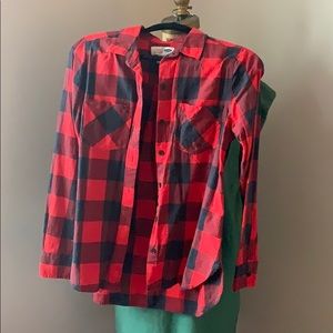 Old Navy Plaid Button Down